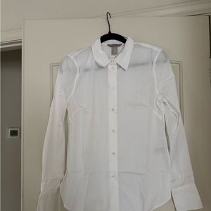 NWT H&M Crisp White Dress Shirt for Women